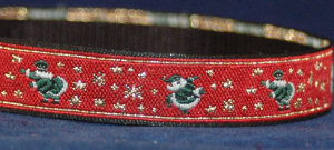 Dancing Santas 1/2" Collar