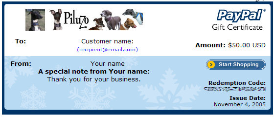 Gift Certificates